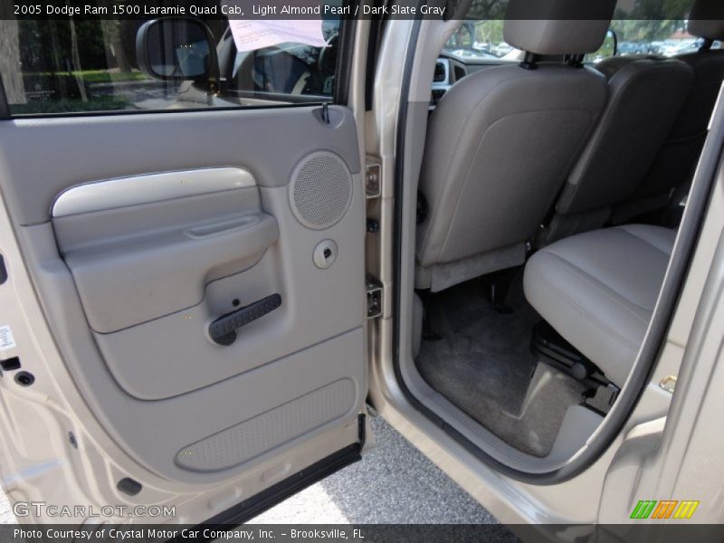 Light Almond Pearl / Dark Slate Gray 2005 Dodge Ram 1500 Laramie Quad Cab