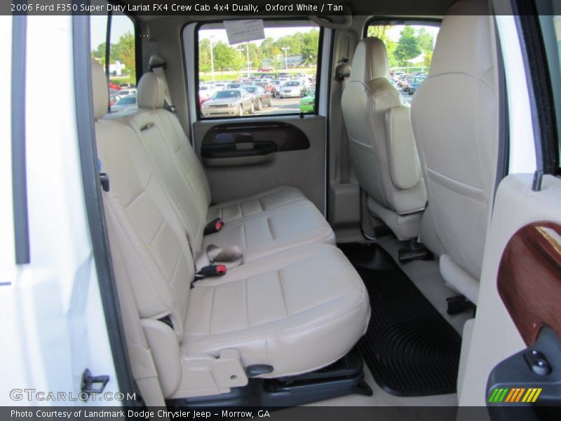 Oxford White / Tan 2006 Ford F350 Super Duty Lariat FX4 Crew Cab 4x4 Dually