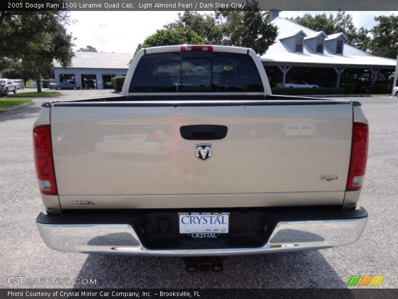 Light Almond Pearl / Dark Slate Gray 2005 Dodge Ram 1500 Laramie Quad Cab
