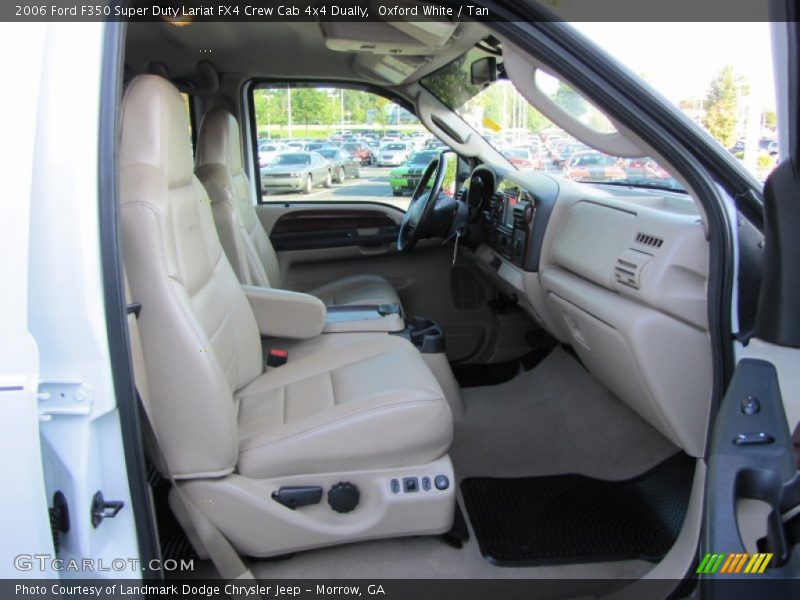 Oxford White / Tan 2006 Ford F350 Super Duty Lariat FX4 Crew Cab 4x4 Dually