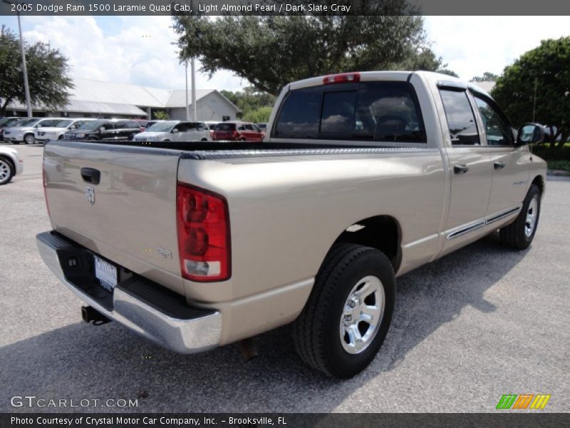 Light Almond Pearl / Dark Slate Gray 2005 Dodge Ram 1500 Laramie Quad Cab