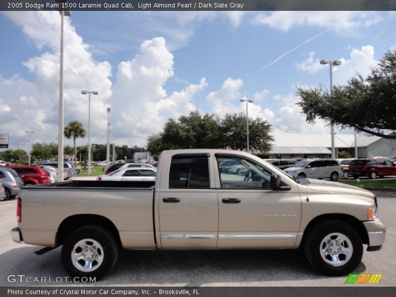 Light Almond Pearl / Dark Slate Gray 2005 Dodge Ram 1500 Laramie Quad Cab