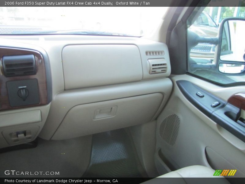 Oxford White / Tan 2006 Ford F350 Super Duty Lariat FX4 Crew Cab 4x4 Dually