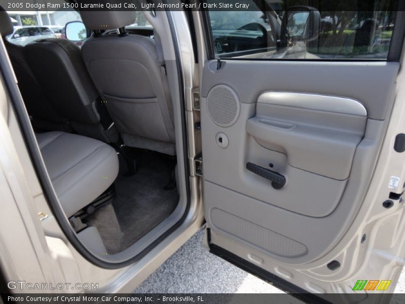 Light Almond Pearl / Dark Slate Gray 2005 Dodge Ram 1500 Laramie Quad Cab