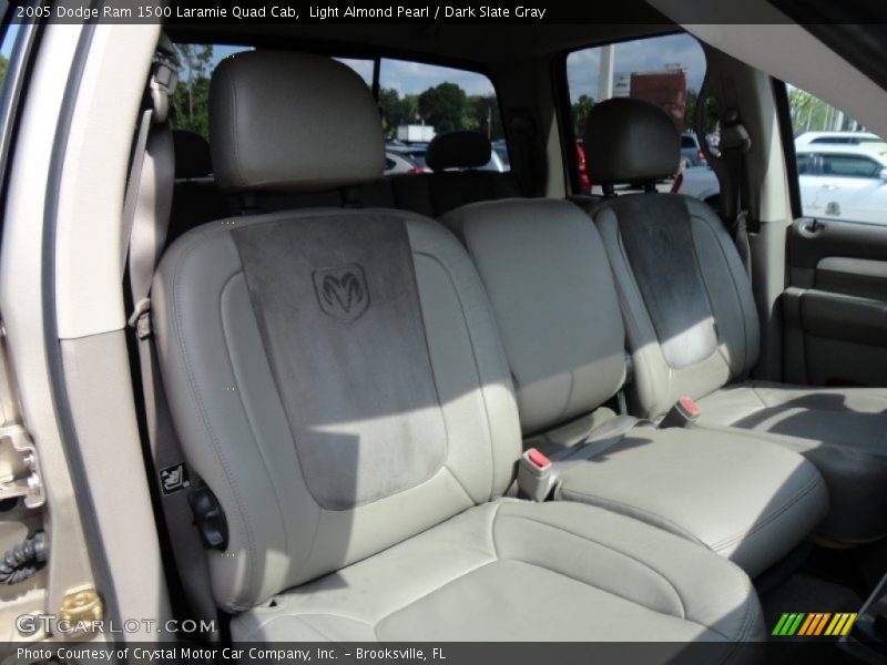Light Almond Pearl / Dark Slate Gray 2005 Dodge Ram 1500 Laramie Quad Cab