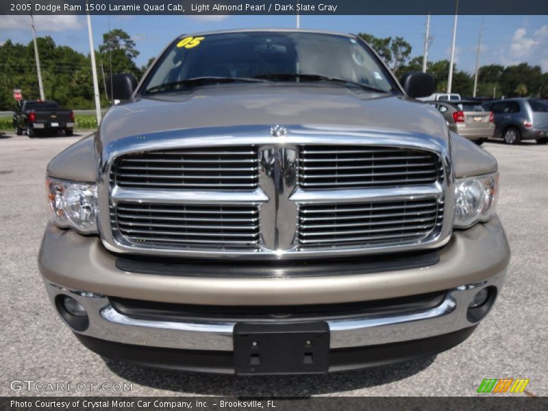 Light Almond Pearl / Dark Slate Gray 2005 Dodge Ram 1500 Laramie Quad Cab