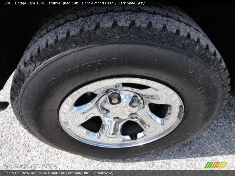 Light Almond Pearl / Dark Slate Gray 2005 Dodge Ram 1500 Laramie Quad Cab