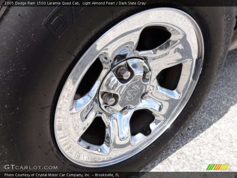 Light Almond Pearl / Dark Slate Gray 2005 Dodge Ram 1500 Laramie Quad Cab