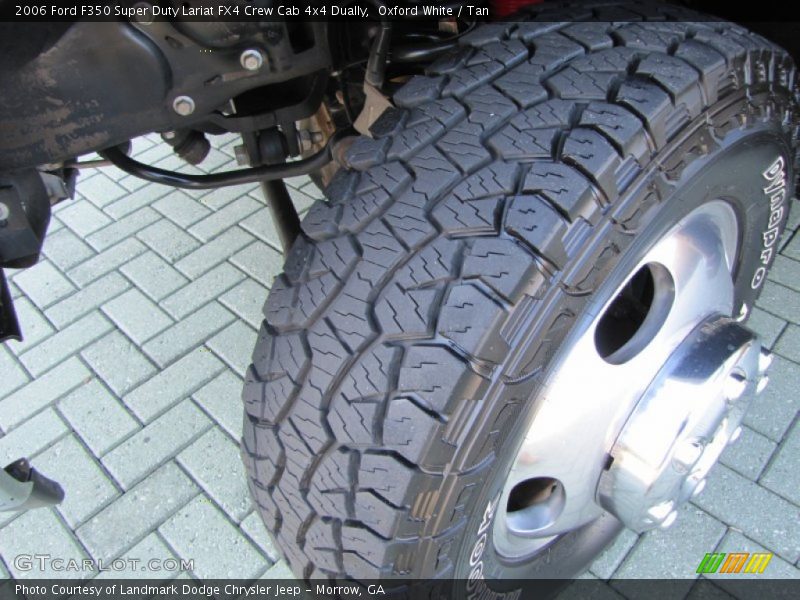 Oxford White / Tan 2006 Ford F350 Super Duty Lariat FX4 Crew Cab 4x4 Dually