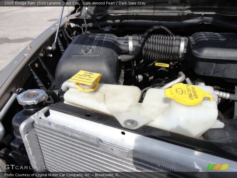 Light Almond Pearl / Dark Slate Gray 2005 Dodge Ram 1500 Laramie Quad Cab