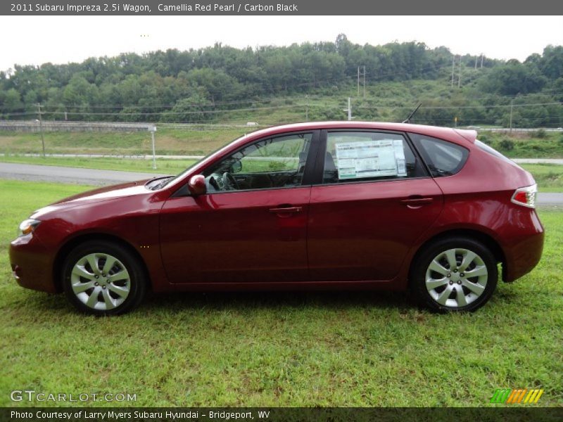 Camellia Red Pearl / Carbon Black 2011 Subaru Impreza 2.5i Wagon
