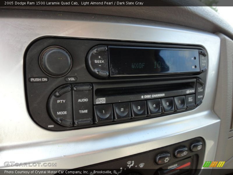 Light Almond Pearl / Dark Slate Gray 2005 Dodge Ram 1500 Laramie Quad Cab