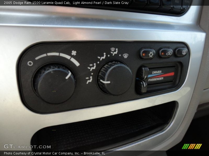 Light Almond Pearl / Dark Slate Gray 2005 Dodge Ram 1500 Laramie Quad Cab