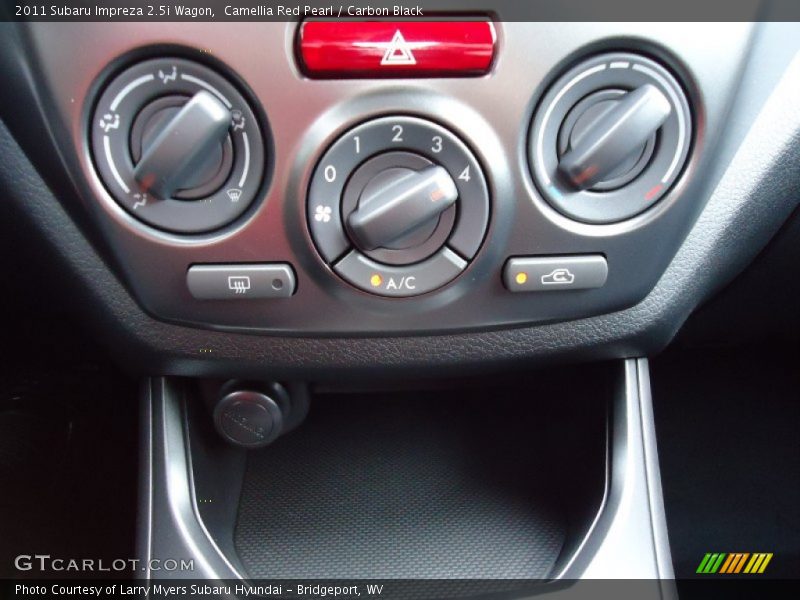 Controls of 2011 Impreza 2.5i Wagon