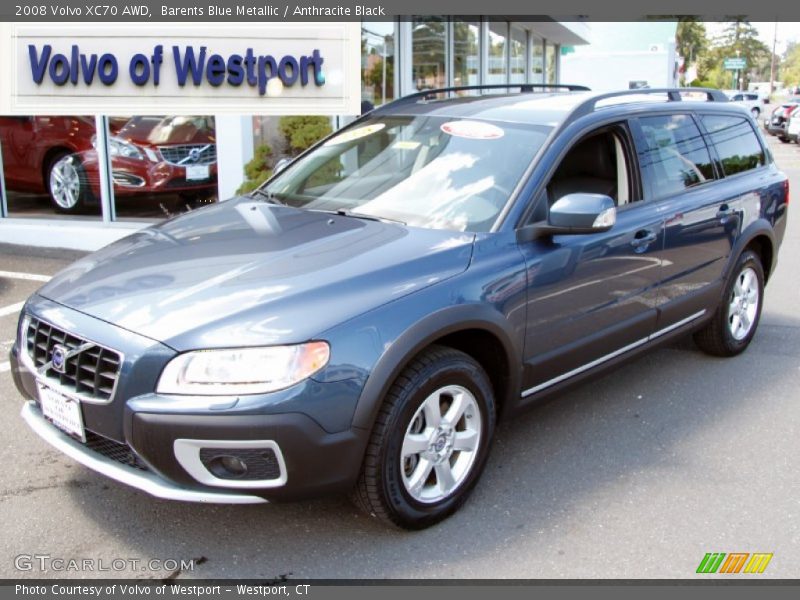 Barents Blue Metallic / Anthracite Black 2008 Volvo XC70 AWD
