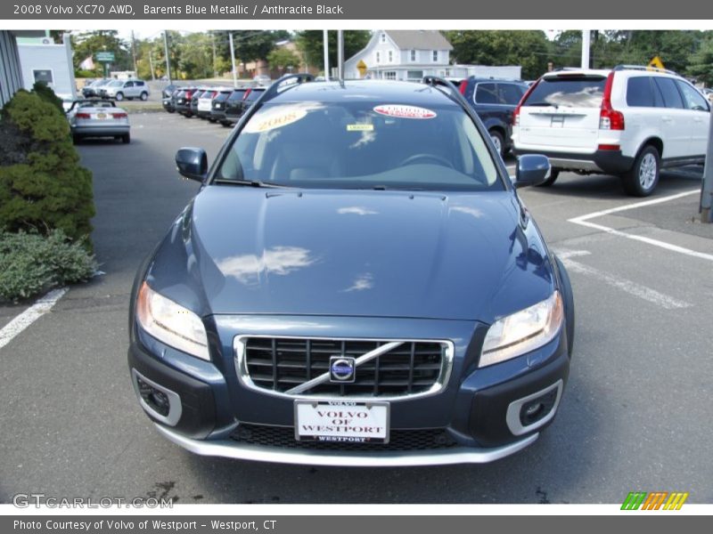 Barents Blue Metallic / Anthracite Black 2008 Volvo XC70 AWD