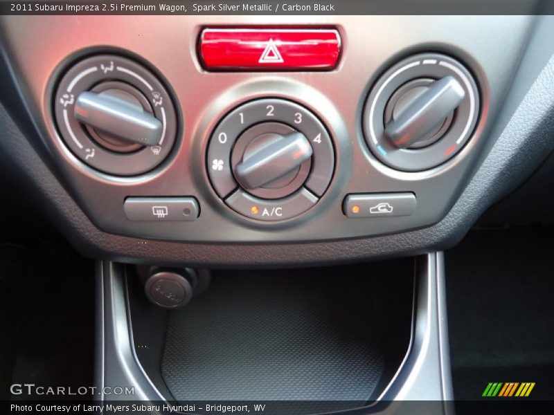 Controls of 2011 Impreza 2.5i Premium Wagon