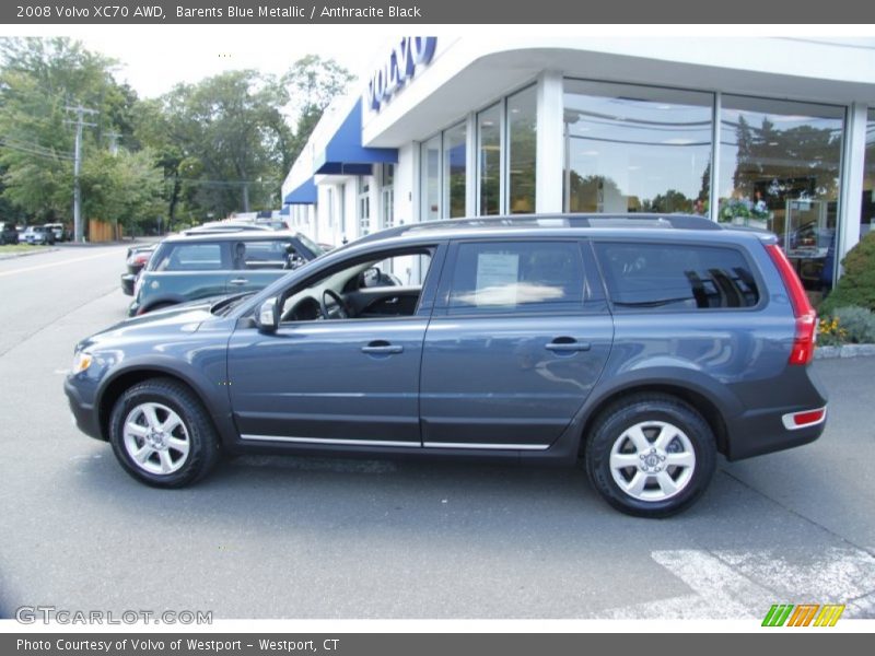 Barents Blue Metallic / Anthracite Black 2008 Volvo XC70 AWD