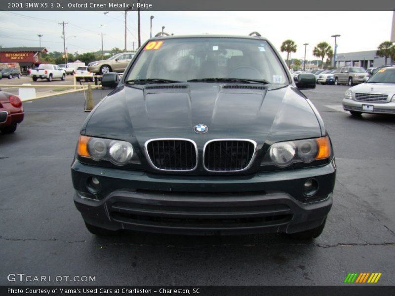 Oxford Green Metallic / Beige 2001 BMW X5 3.0i