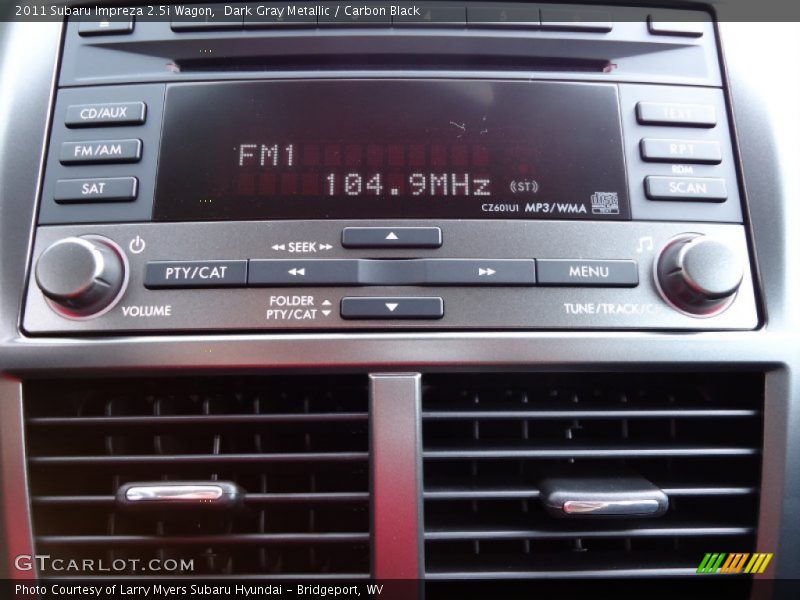 Audio System of 2011 Impreza 2.5i Wagon
