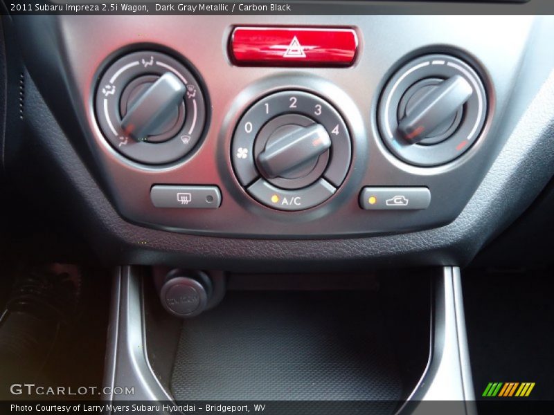 Controls of 2011 Impreza 2.5i Wagon