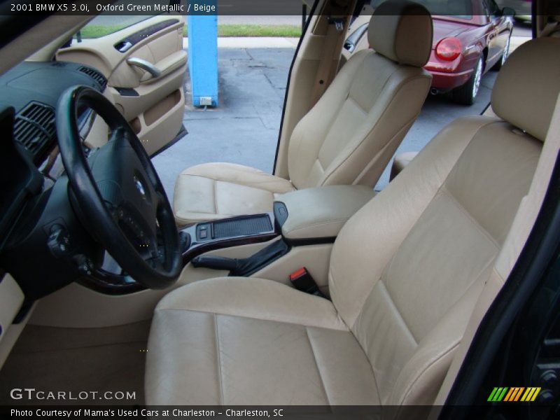 Oxford Green Metallic / Beige 2001 BMW X5 3.0i
