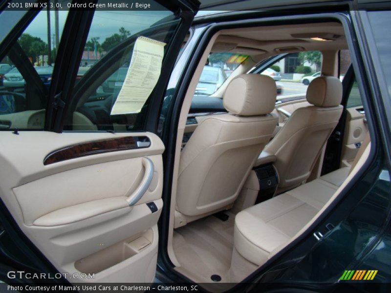Oxford Green Metallic / Beige 2001 BMW X5 3.0i
