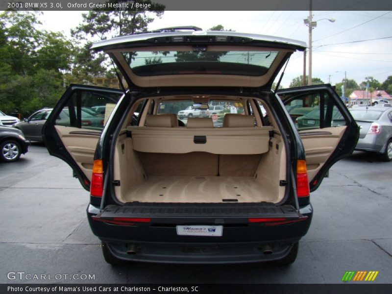 Oxford Green Metallic / Beige 2001 BMW X5 3.0i