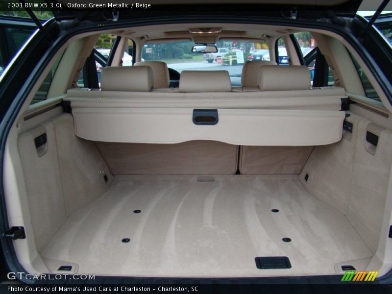 Oxford Green Metallic / Beige 2001 BMW X5 3.0i
