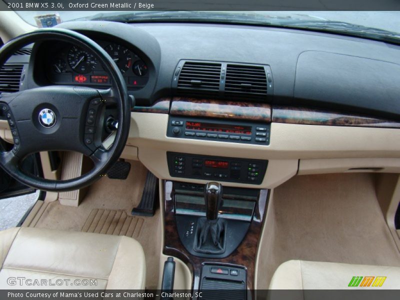 Oxford Green Metallic / Beige 2001 BMW X5 3.0i