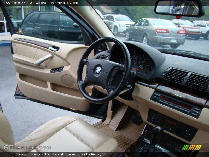 Oxford Green Metallic / Beige 2001 BMW X5 3.0i