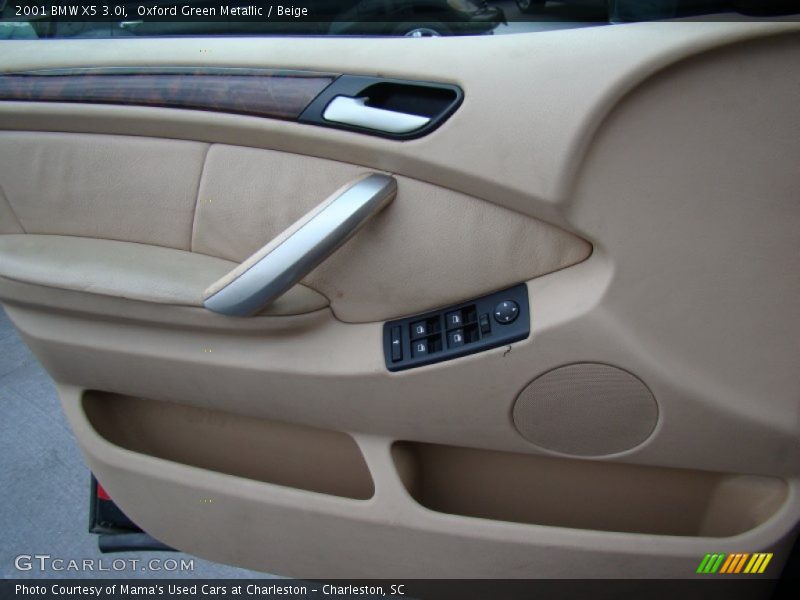 Oxford Green Metallic / Beige 2001 BMW X5 3.0i