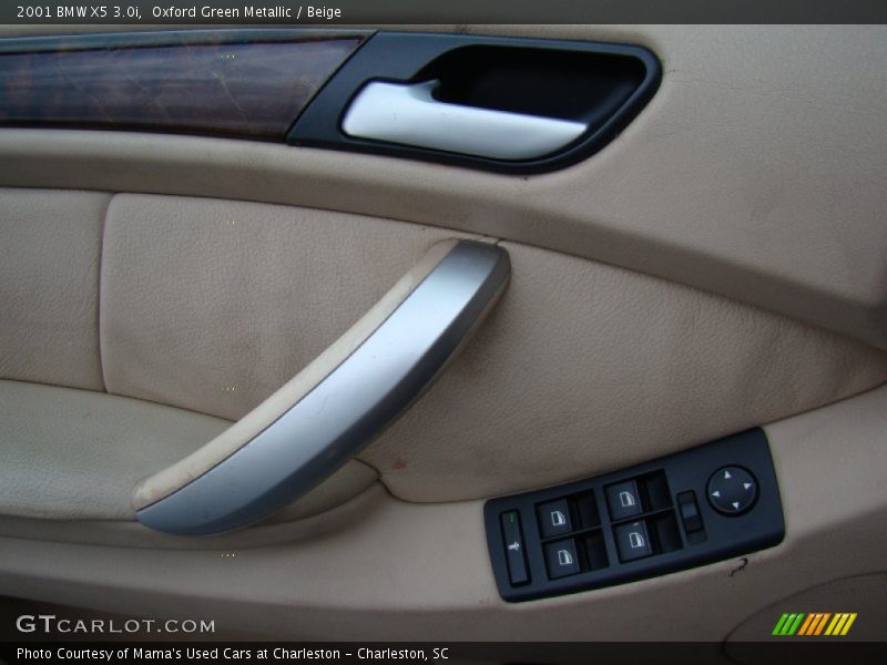 Oxford Green Metallic / Beige 2001 BMW X5 3.0i