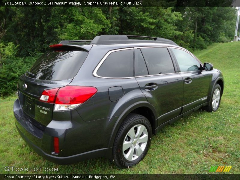 Graphite Gray Metallic / Off Black 2011 Subaru Outback 2.5i Premium Wagon