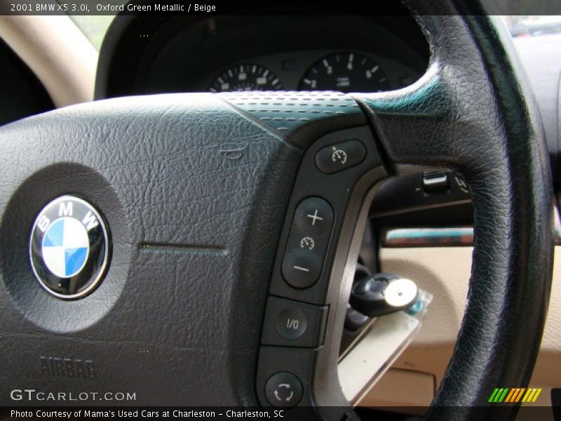 Oxford Green Metallic / Beige 2001 BMW X5 3.0i