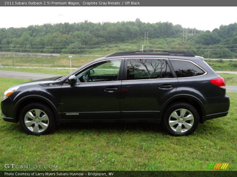 Graphite Gray Metallic / Off Black 2011 Subaru Outback 2.5i Premium Wagon