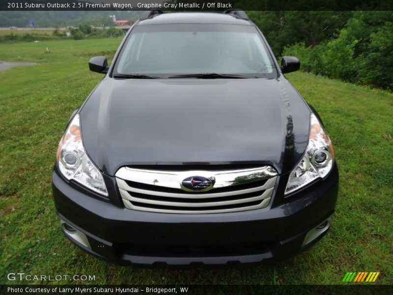 Graphite Gray Metallic / Off Black 2011 Subaru Outback 2.5i Premium Wagon