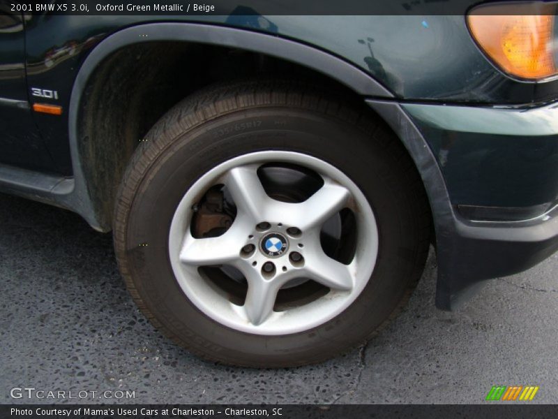 Oxford Green Metallic / Beige 2001 BMW X5 3.0i