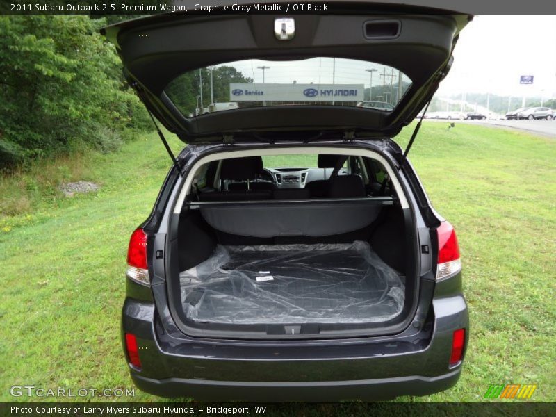 Graphite Gray Metallic / Off Black 2011 Subaru Outback 2.5i Premium Wagon