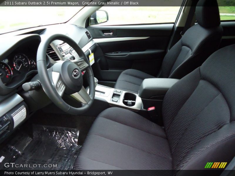 Graphite Gray Metallic / Off Black 2011 Subaru Outback 2.5i Premium Wagon