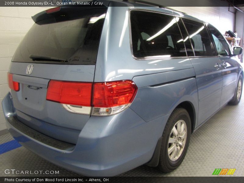 Ocean Mist Metallic / Gray 2008 Honda Odyssey EX-L