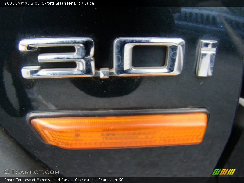 Oxford Green Metallic / Beige 2001 BMW X5 3.0i