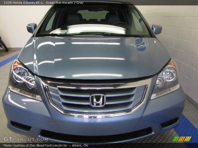 Ocean Mist Metallic / Gray 2008 Honda Odyssey EX-L