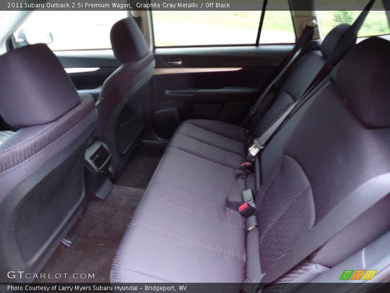 Graphite Gray Metallic / Off Black 2011 Subaru Outback 2.5i Premium Wagon