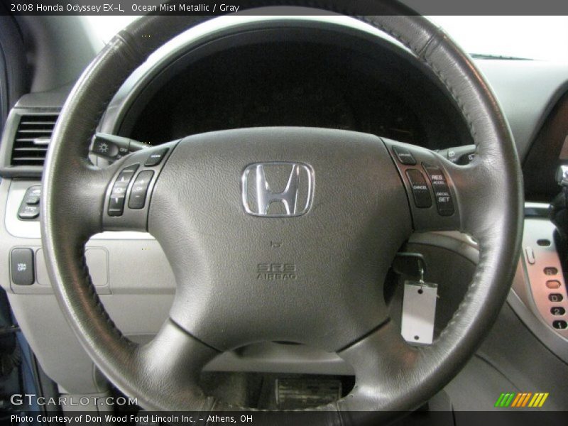 Ocean Mist Metallic / Gray 2008 Honda Odyssey EX-L