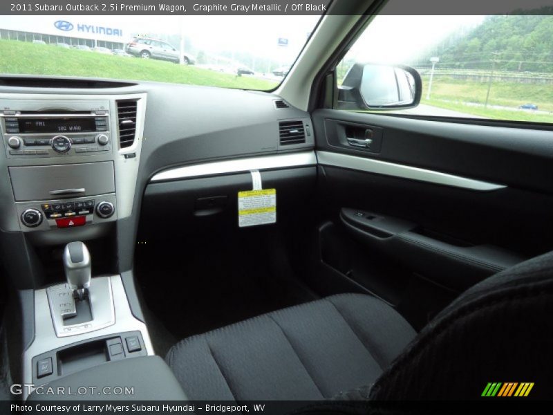 Graphite Gray Metallic / Off Black 2011 Subaru Outback 2.5i Premium Wagon