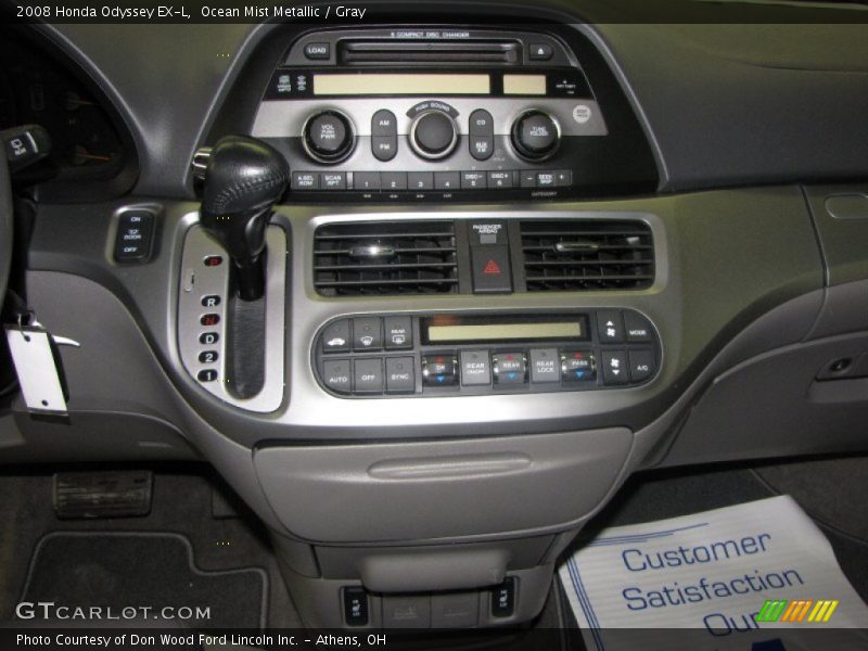 Ocean Mist Metallic / Gray 2008 Honda Odyssey EX-L