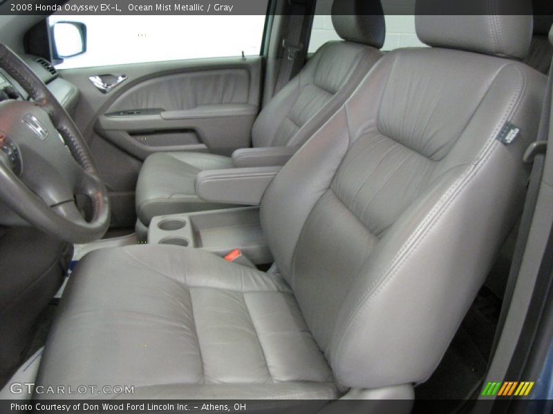 Ocean Mist Metallic / Gray 2008 Honda Odyssey EX-L