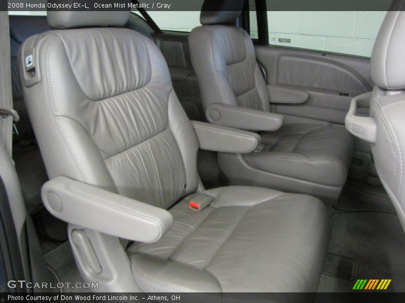 Ocean Mist Metallic / Gray 2008 Honda Odyssey EX-L