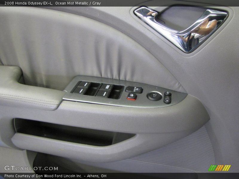 Ocean Mist Metallic / Gray 2008 Honda Odyssey EX-L